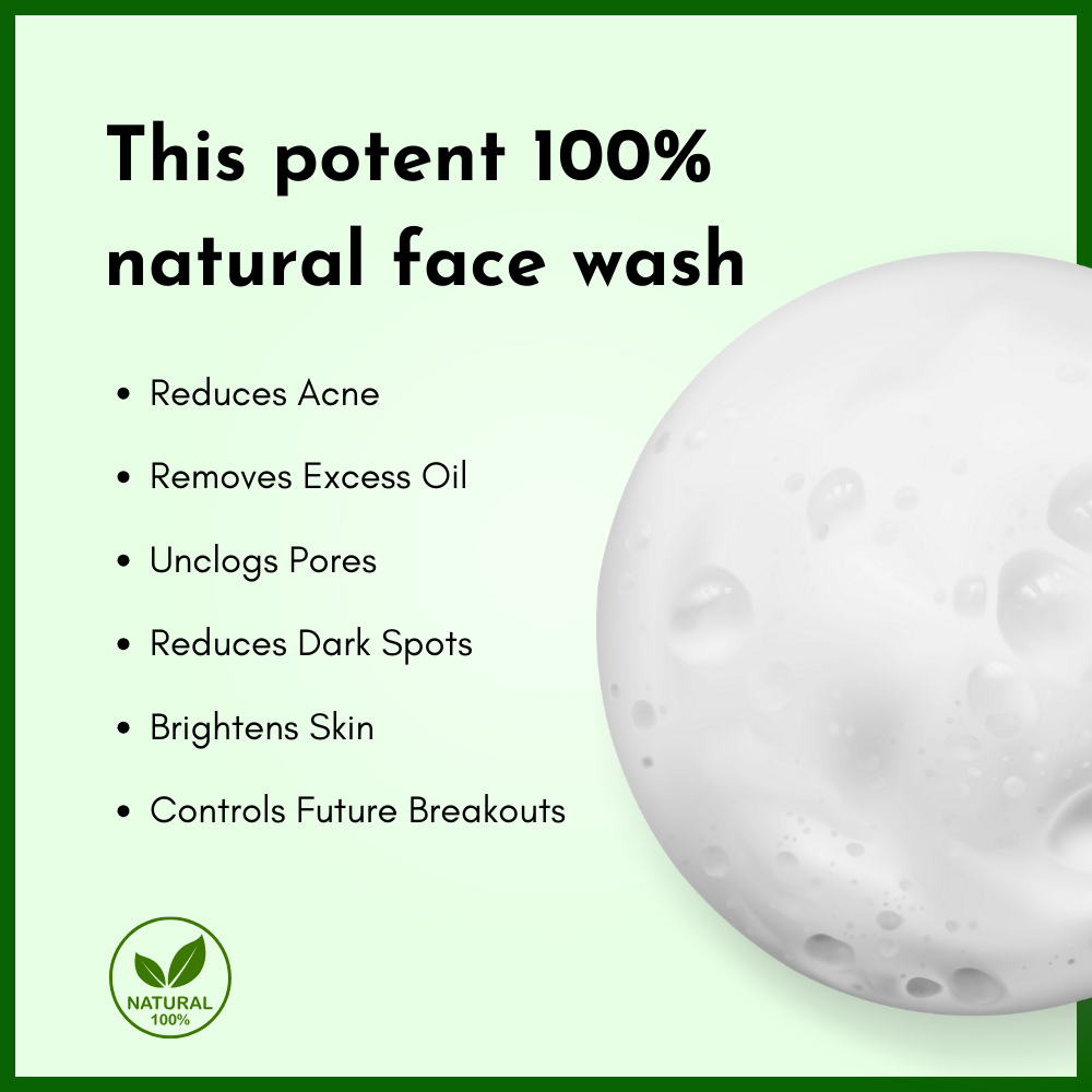 ANTI-ACNE FACE WASH WITH MULBERRY, MANJISTHA AND GLYCOLIC ACID